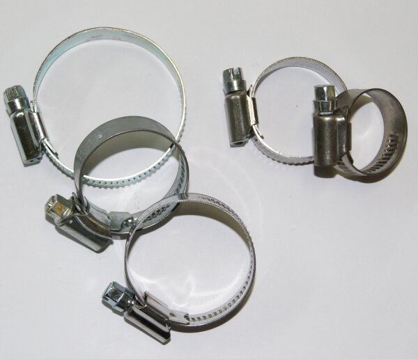 Schlauchbriden 19 und 27mm verzinkt