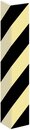 Sicherheitsleiste fr Kante Schwarz weiss, links 100x600mm