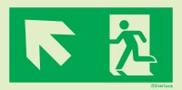 Rettungszeichen links aufw&auml;rts