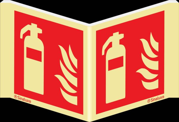 Brandschutzzeichen Winkelschild Feuerl&ouml;scher