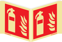 Brandschutzzeichen Winkelschild Feuerl&ouml;scher