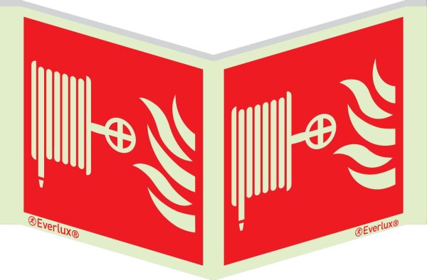 Winkelschild L&ouml;schschlauch