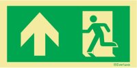 Laufrichtung geradeaus - Flucht- und Rettungszeichen