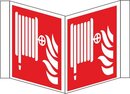 Brandschutzzeichen-Winkelschild Nasslschposten ISO 7010,...